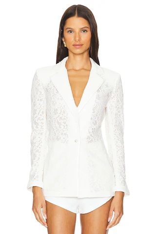 Alice + Olivia Judith Blazer in Off White from Revolve.com | Revolve Clothing (Global)