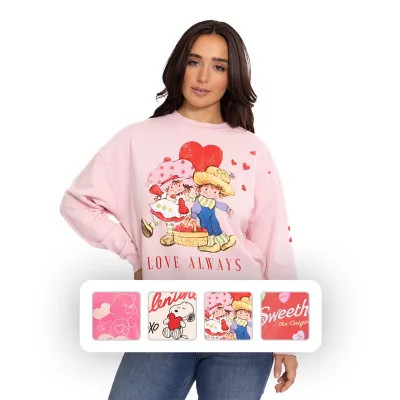 Character Women's Valentine's Day Crew Neck Sweatshirt | Sam's Club
