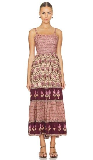 Chteau Quilted Strappy Maxi Dress in Grape | Revolve Clothing (Global)