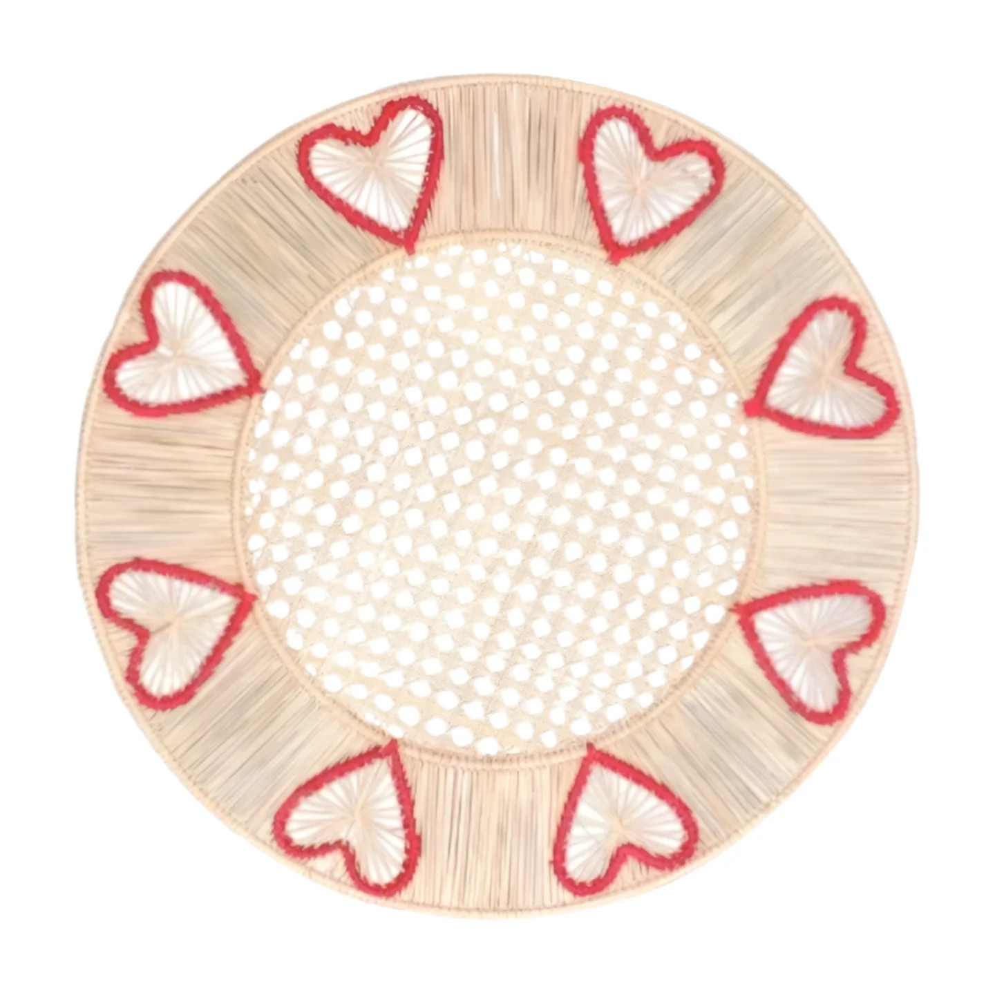 Valentine Hearts Woven Placemat | Macondo Forever