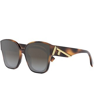 FENDI Women's FENDI First 63mm Square Havana Sunglasses | Dillard's | Dillard's