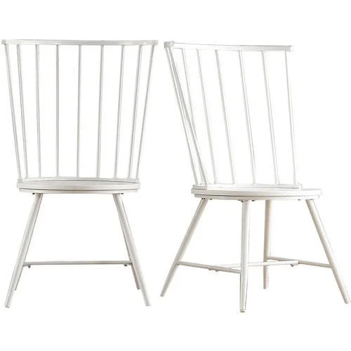 Chelsea Lane High Back Windsor Dining Side Chair, Set of 2, White - Walmart.com | Walmart (US)