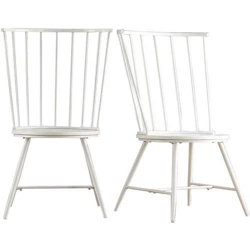 Chelsea Lane High Back Windsor Dining Side Chair, Set of 2, White | Walmart (US)