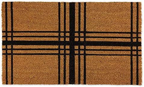 DII 5202 Natural Coir Geometric Doormat, 18x30, Farmhouse Plaid | Amazon (US)