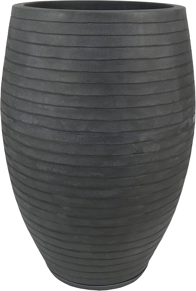 33.1" Tall Planter | Eco-Friendly, Durable, Lightweight | Indoor/Outdoor Use, All-Weather, Contem... | Amazon (US)