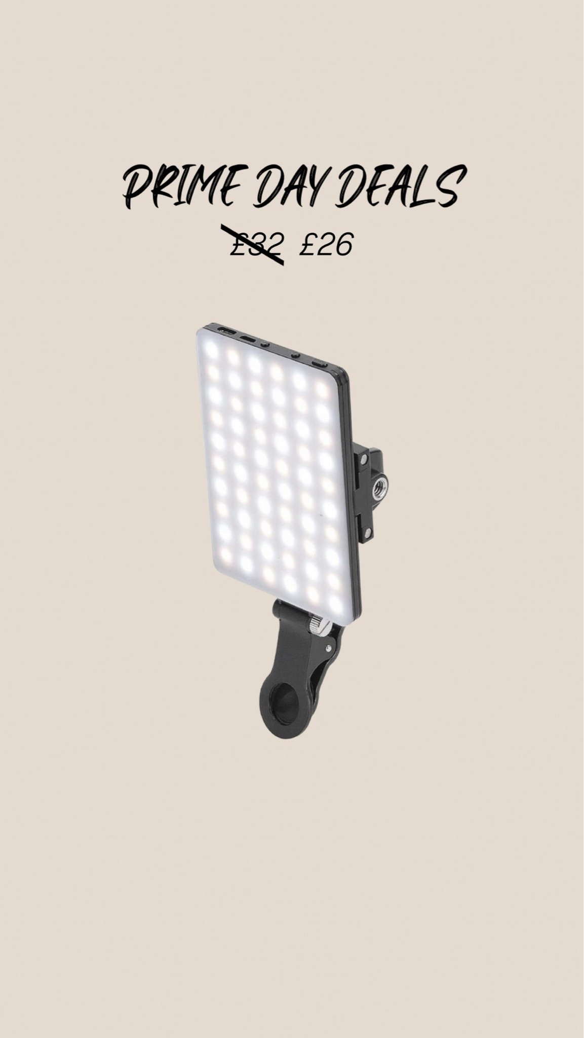 The selfie light I use to make my video + photo content POP ⭐️