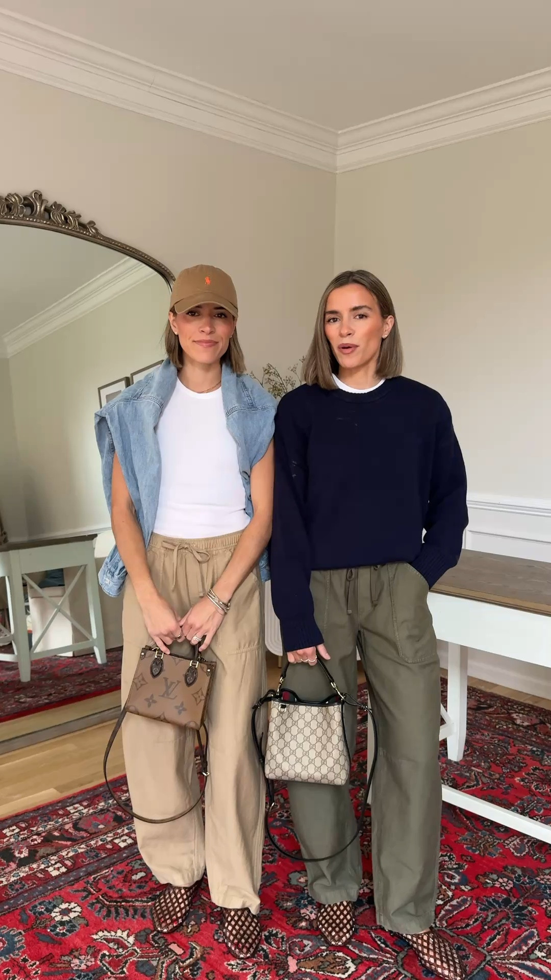 Outfit details 
Size XS pants 
Small tee 
Small sweater 
XS denim top 

#LTKgrwm #LTKmomlife