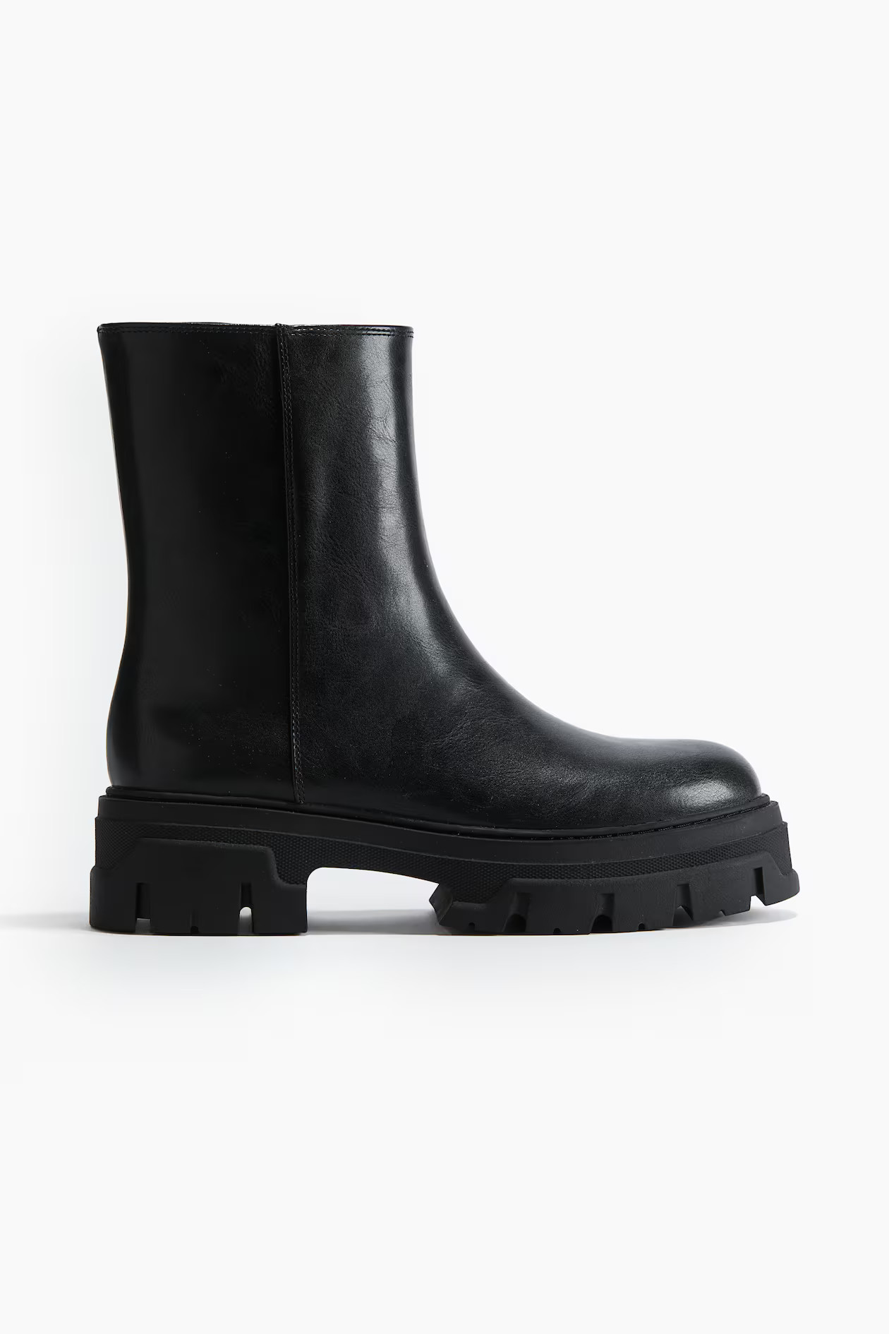 Chunky ankle boots - Low heel - Black - Ladies | H&M GB | H&M (UK, MY, IN, SG, PH, TW, HK)
