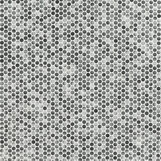 MSI Penny Round Grigio Mix 12 in. x 13 in. x 6 mm Glazed Porcelain Mesh-Mounted Mosaic Tile (14.3... | The Home Depot