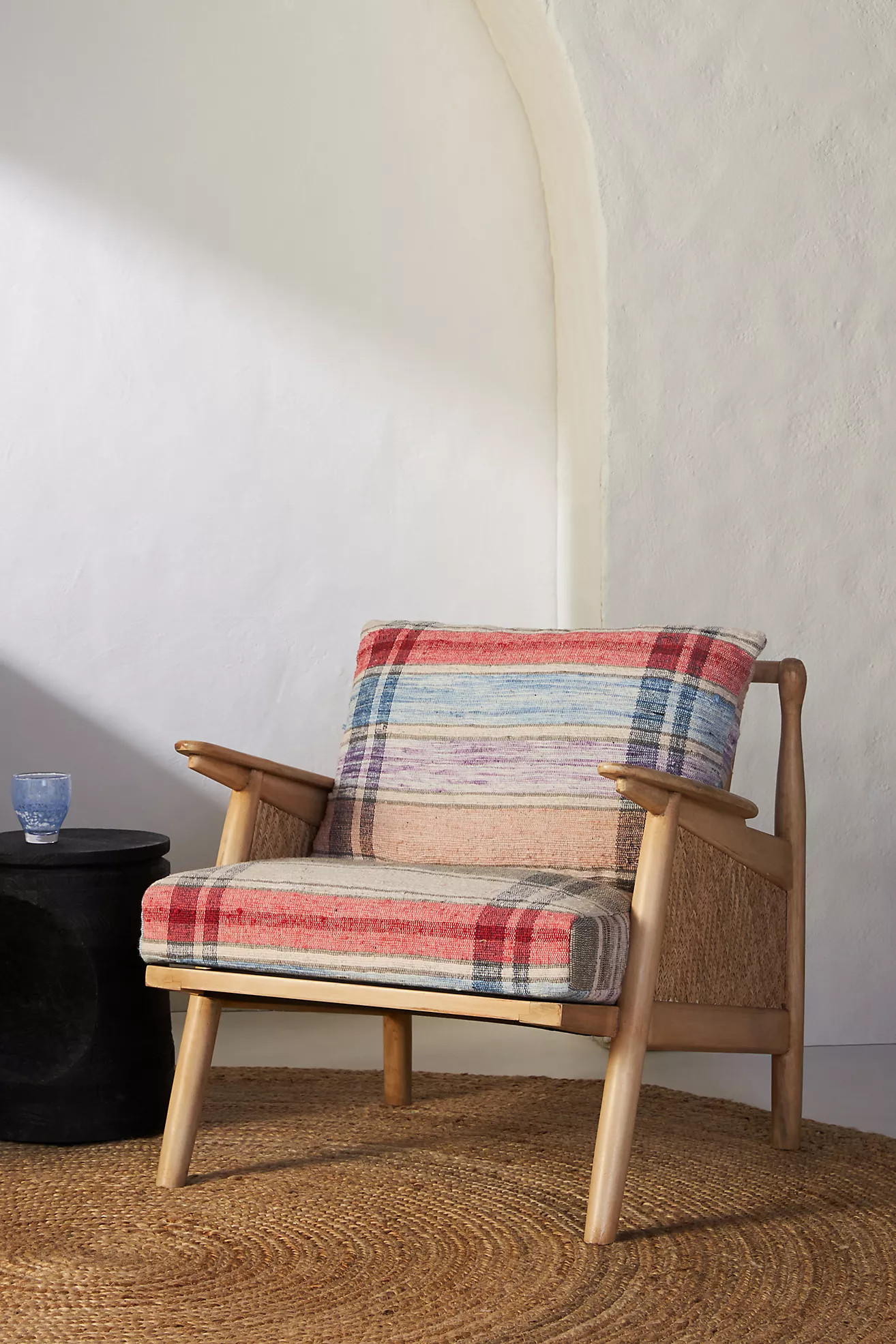 Plaid Cane Chair | Anthropologie (US)