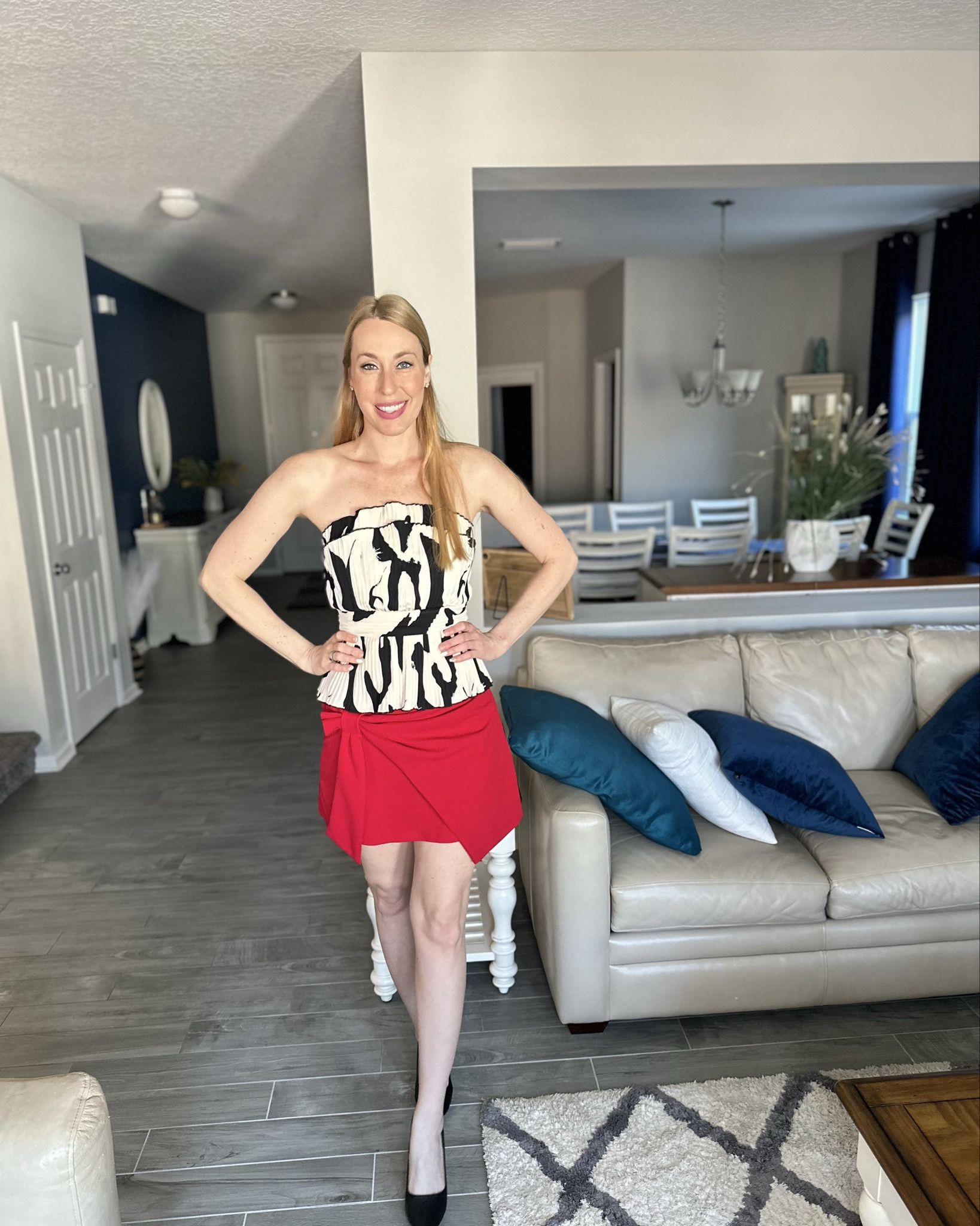 Valentines Day dinner outfit
❤️ i love this top 🥰 very classy and fits true to size
❤️ this skirt is stretchy and adorable
❤️ wearing small in it, I am 5’10”

#LTKStyleTip #LTKFindsUnder100 #LTKFindsUnder50