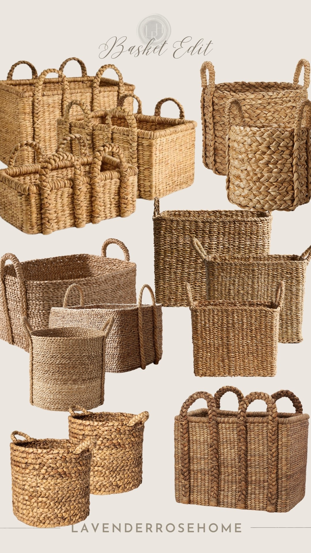 A roundup of some of my favorite handled baskets - mostly seagrass and all with that beautiful, natural texture that works so well in a collected home. Perfect for adding texture while keeping everyday things tucked away.

#LTKHome
