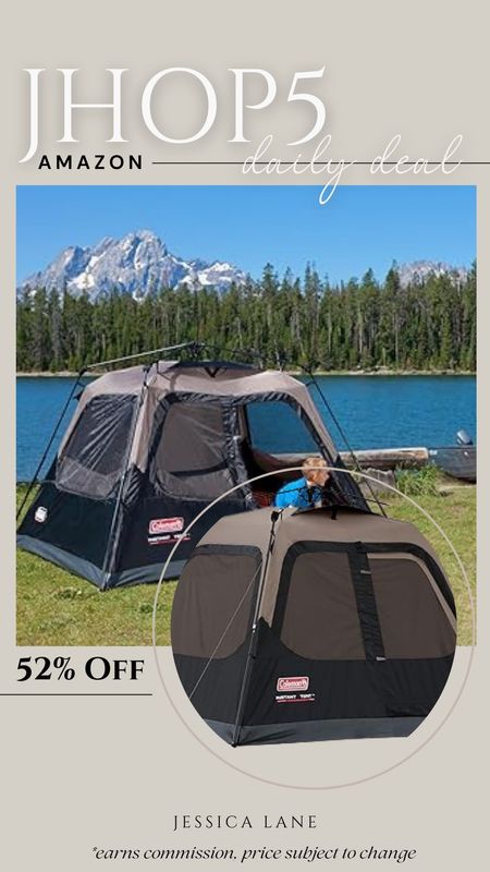 Amazon daily deal, save 52% on this four-person outdoor tent. Camping, outdoor tent, four-person tent, Amazon deal, Amazon camping find

#LTKSaleAlert #LTKSeasonal #LTKTravel