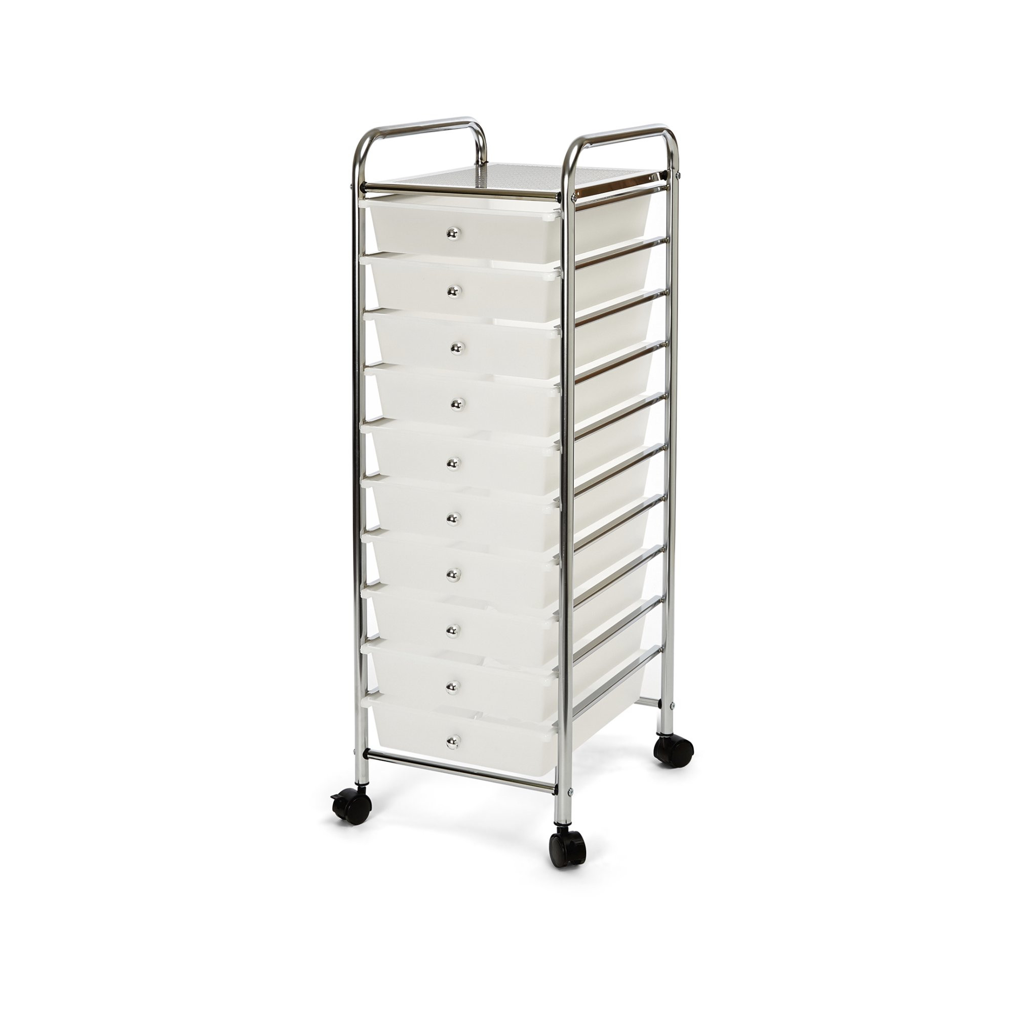 Seville Classics 10-Drawer Organizer Cart, Frost White - Walmart.com | Walmart (US)