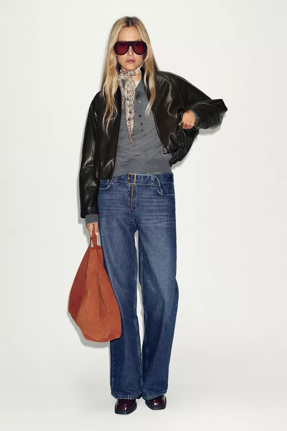 FAUX LEATHER BOMBER JACKET | Zara UK