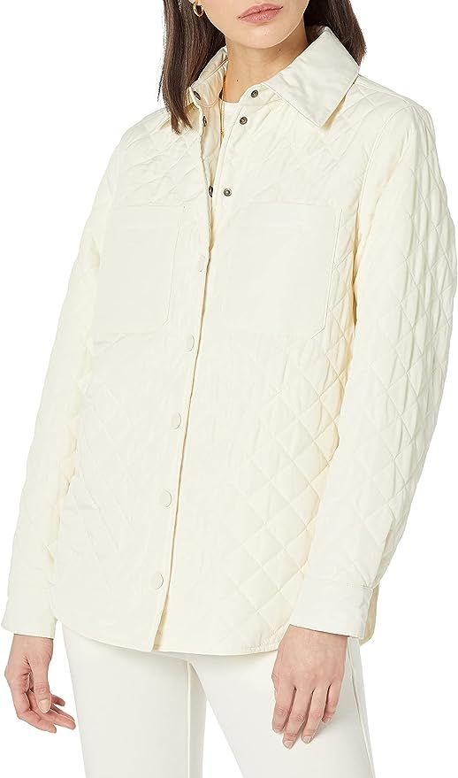 Amazon Aware Women's Relaxed-Fit Recycled Polyester Quilted Shirt Jacket (Available in Plus Size) | Amazon (US)
