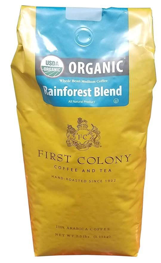 First Colony Organic Whole Bean Coffee, 40 Ounce | Amazon (US)