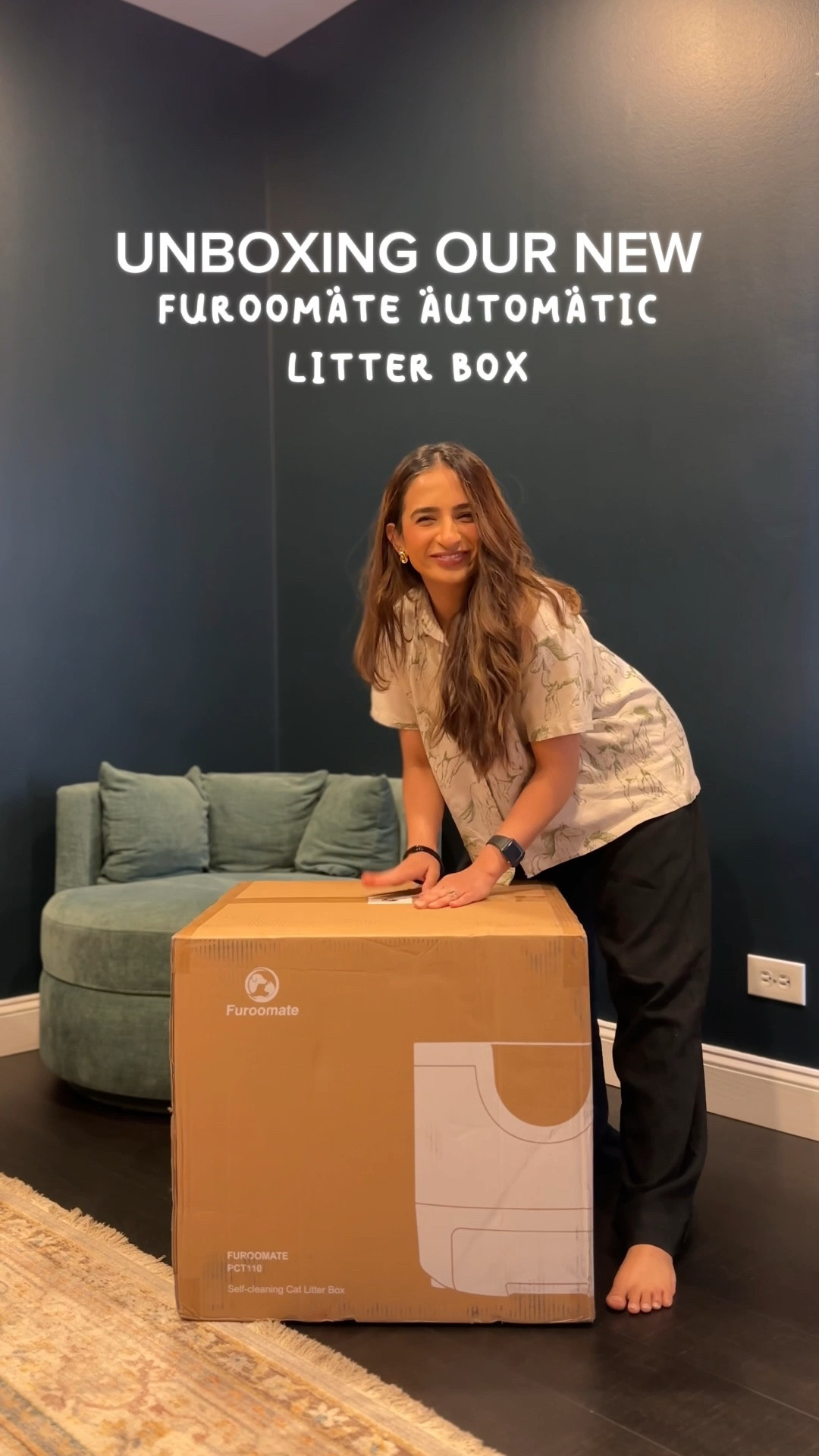 Affordable automatic cat litter box by Furoomate . Open litter box. 

#LTKFamily #LTKPets #LTKHome