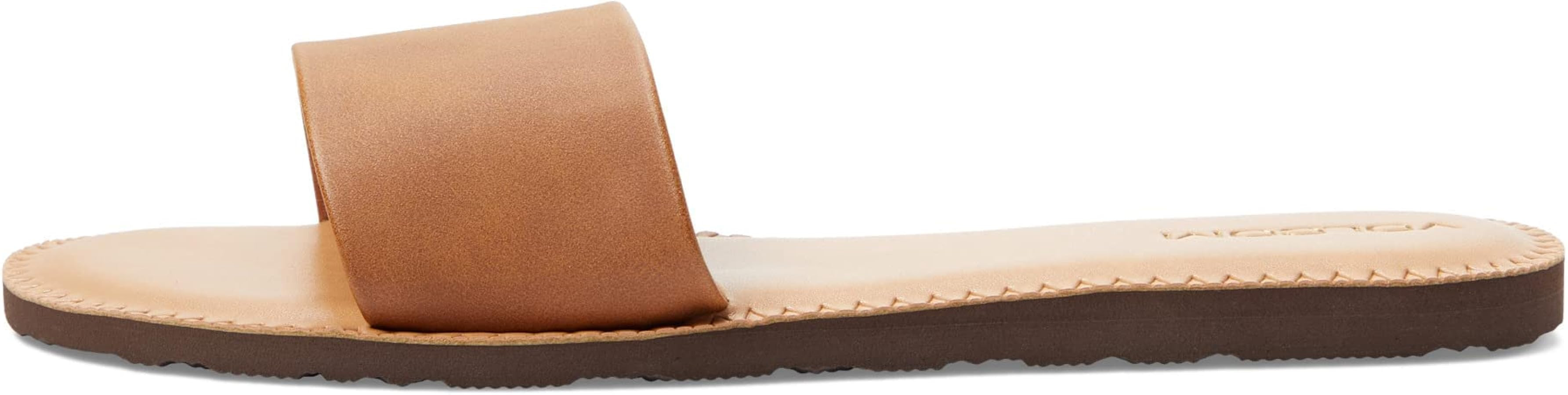Volcom Women's Simple Synthetic Leather Strap Slide Sandal | Amazon (US)