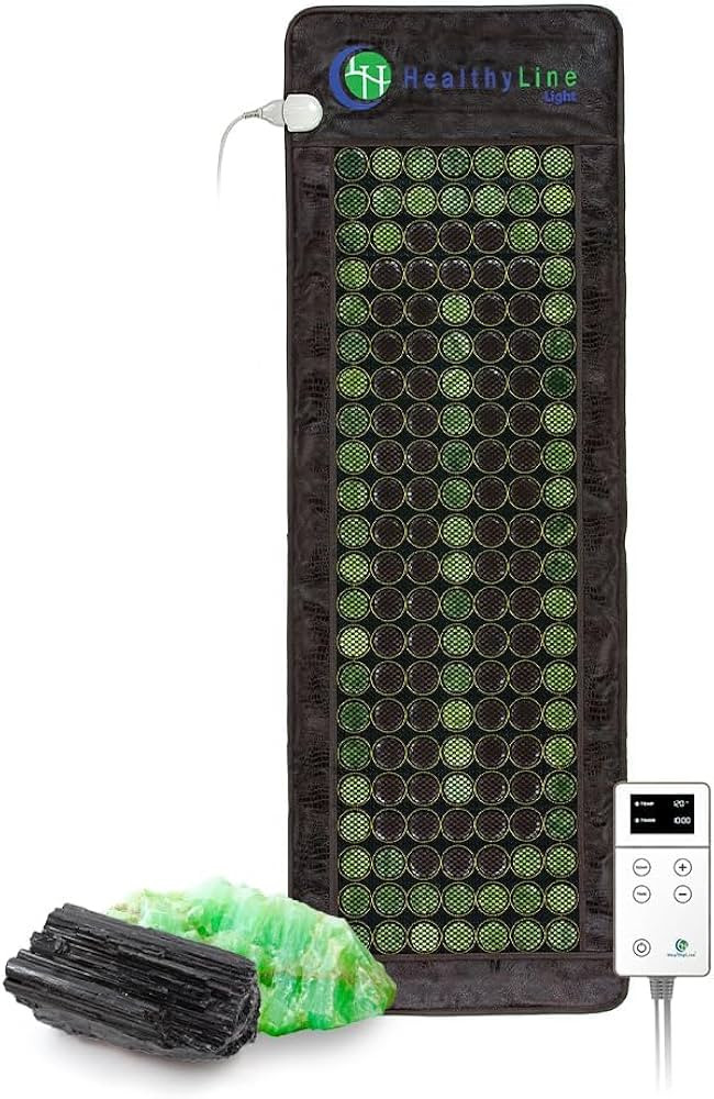 HealthyLine Far Infrared Heating Pad - Natural Jade and Tourmaline Stones - Easy to Roll-up - Mes... | Amazon (US)