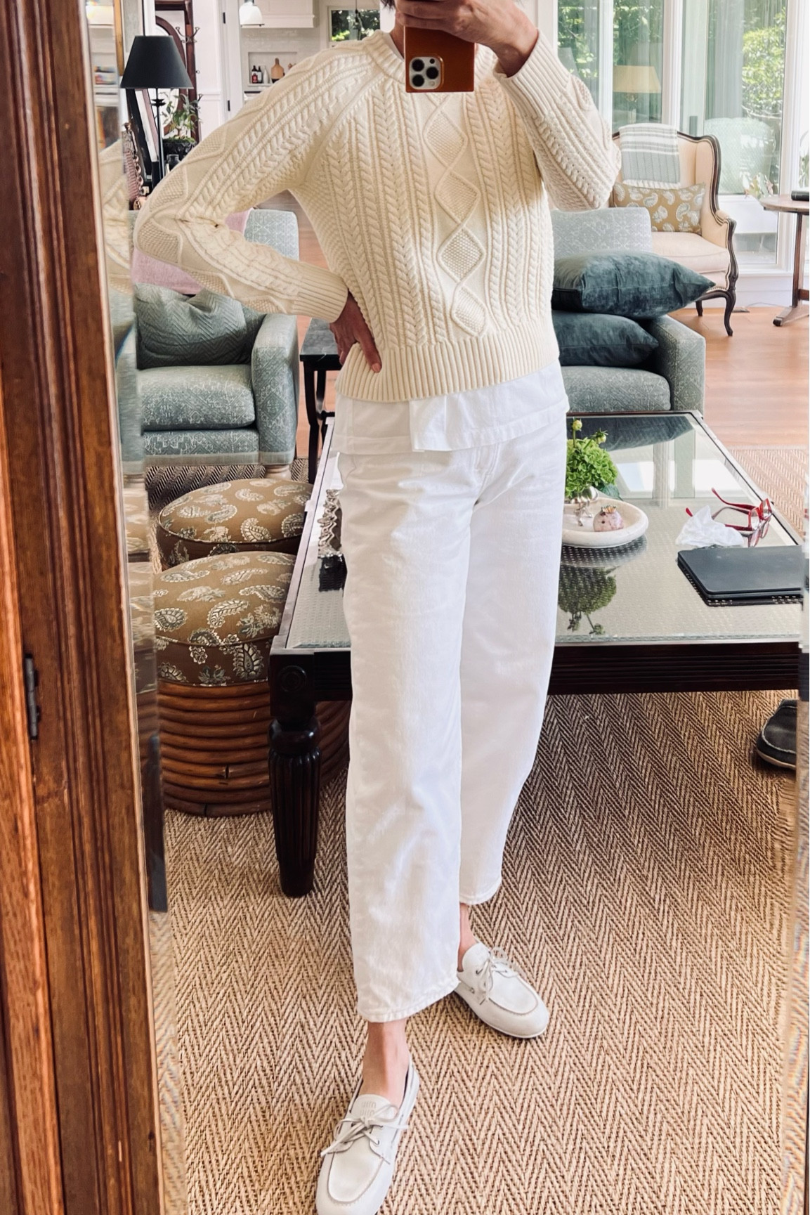 off white jeans in 100% cotton 

#LTKStyleTip #LTKSeasonal #LTKSaleAlert