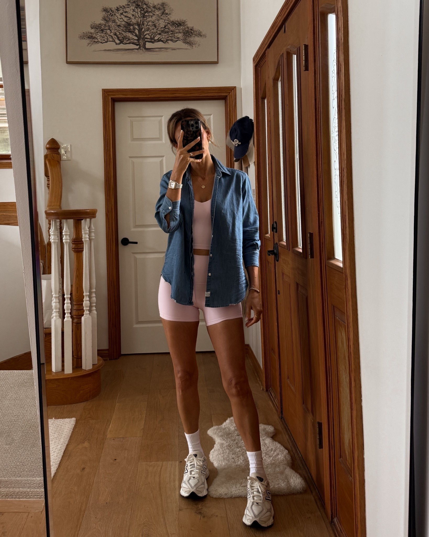 Still missing Pilates but loving a denim shirt for EVERYTHING! Including a workout cover up✨ wearing size 4 on top and bottom

#LTKActive #LTKSeasonal #LTKOver40