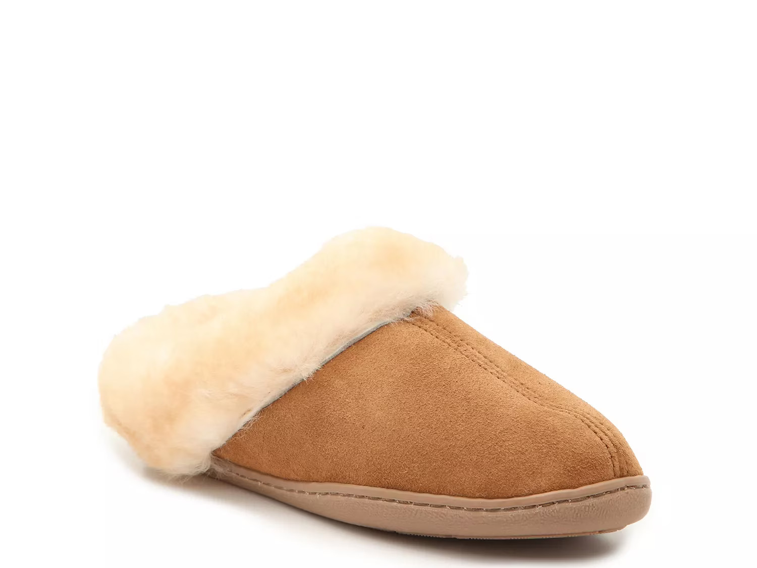 Minnetonka Sheepskin Scuff Slipper | Women's | Cognac | Size 9 | Slippers | Scuff | DSW