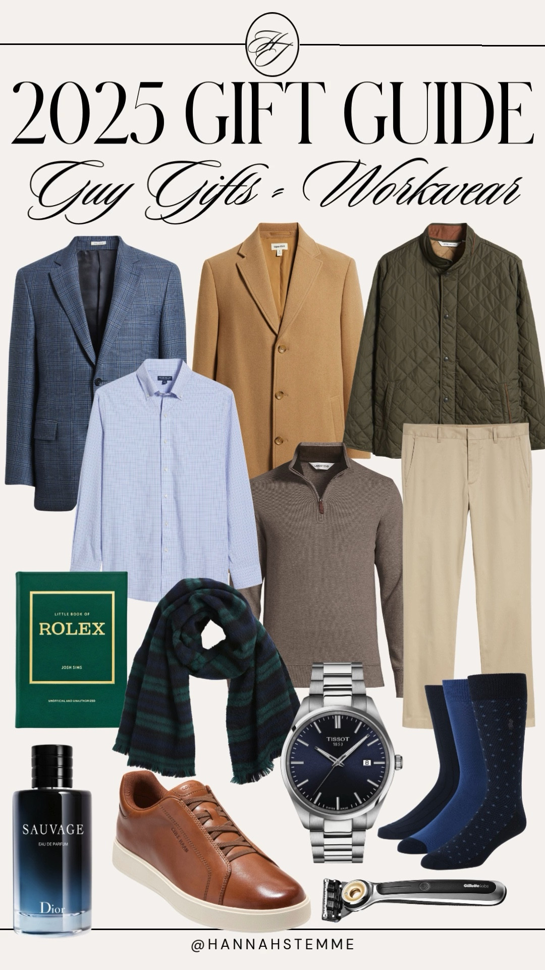 2025 Gift Guide: Guy Gifts – Workwear
The best workwear gifts for men who want to look polished at the office. Sharing blazers, sweaters, dress shirts, chinos, dress shoes, watches, cologne, scarves, and classic accessories he can wear to work all year.
Perfect holiday gifts for husbands, dads, brothers, and any guy who needs elevated work outfits.
Shop my full men’s workwear gift guide below. 👔✨

#giftguide2025
#mensworkwear
#giftsforhim
#mensgiftguide
#officewear
#holidaygiftguide

#LTKMens #LTKGiftGuide #LTKWorkwear