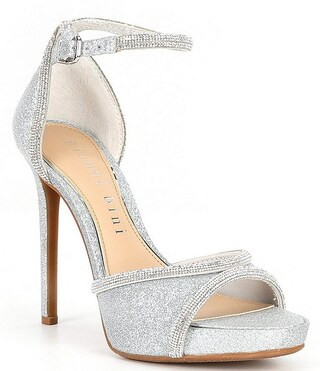 Gianni Bini Constanz Glitter Rhinestone Platform Dress Sandals | Dillard's | Dillard's