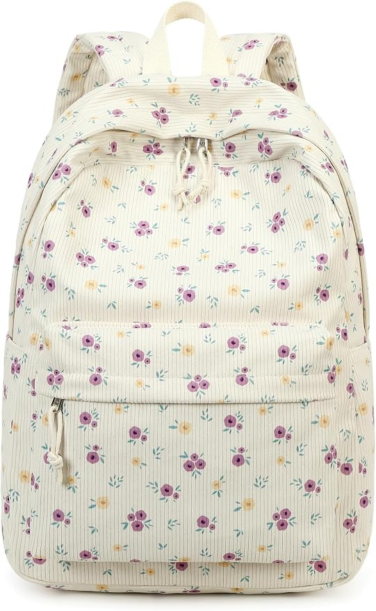 School Backpack for Teen Girls Bookbags Elementary High School Corduroy Laptop Bags Women Travel ... | Amazon (US)