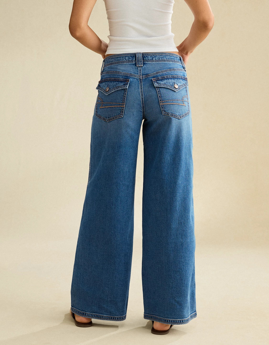 AE Low-Rise Baggy Ultra-Wide Leg Jean | American Eagle Outfitters (US & CA)