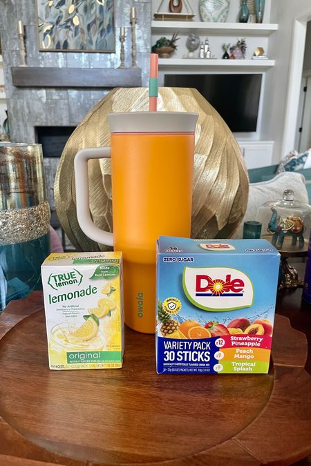 All the TRUE Lemon water flavors are great options if you want water flavor packets with no artificial dyes or sweeteners. 

Today, we’re mixing the TRUE Lemon Original Lemonade with a Dole Strawberry Pineapple packet for a tropical twist.

#LTKhome #LTKGiftGuide #LTKfamily