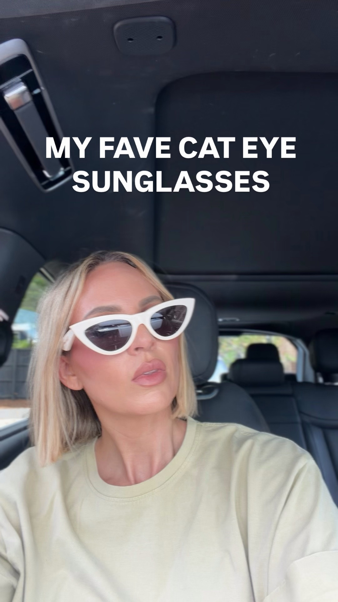 Nothing screams summer/vacation to me then cat eye sunglasses. The sunglasses I’m wearing are old from Celine, but I linked a bunch of different cat eyes sunglasses that I love below, in all different price ranges. ￼

#LTKTravel #LTKSwim #LTKSeasonal