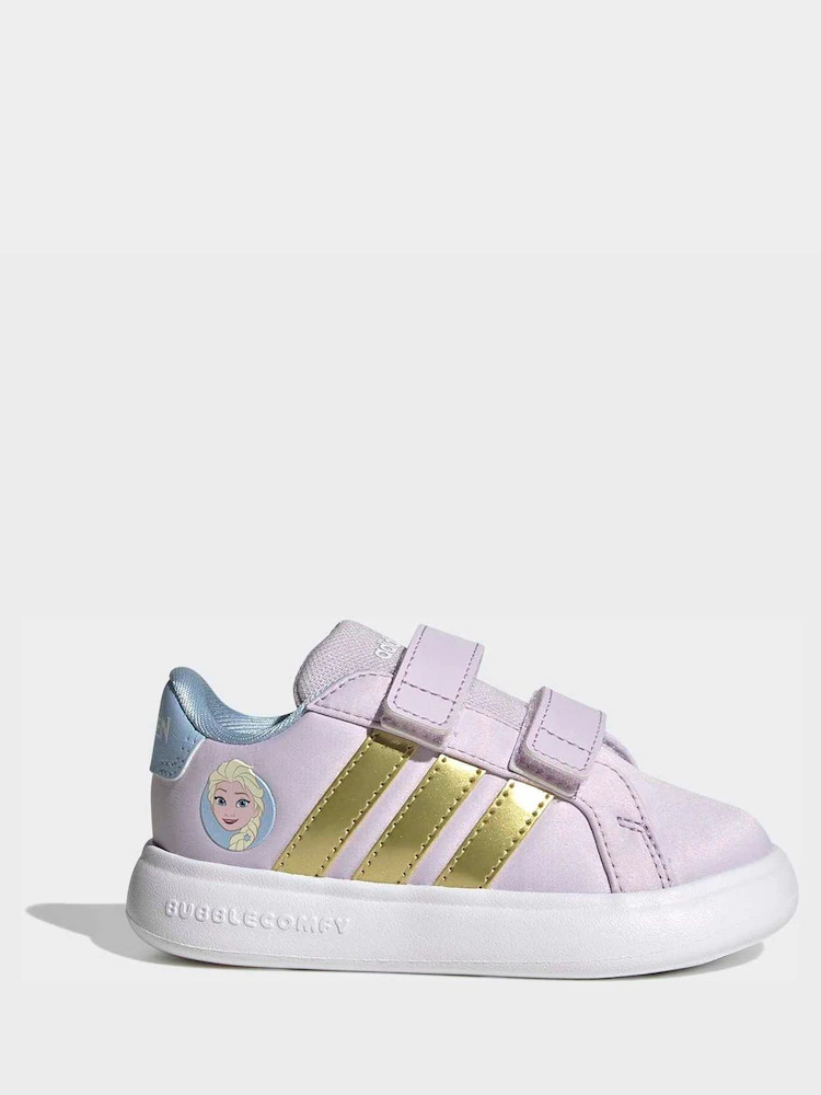 adidas Purple Disney Frozen Grand Court 3.0 Infant Trainers | Next US