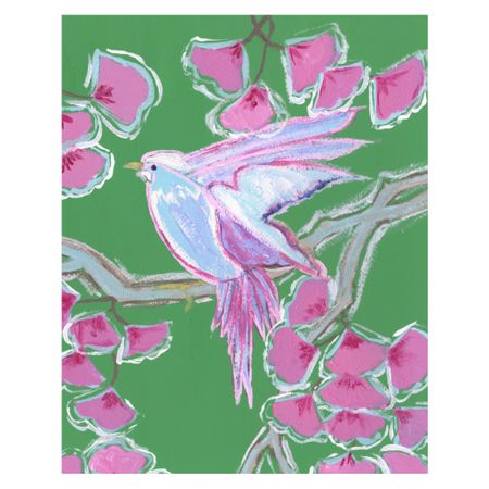 Chinoiserie pink and green bird print, framed or unframed.

#LTKfindsunder100 #LTKhome #LTKsalealert