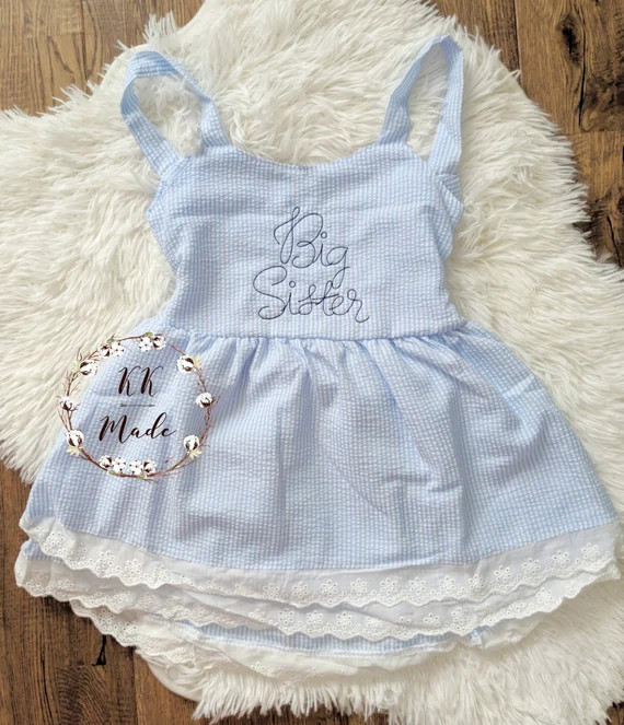 Big Sister Dress Big Sister Announcement Outfit Baby Shower - Etsy | Etsy (US)