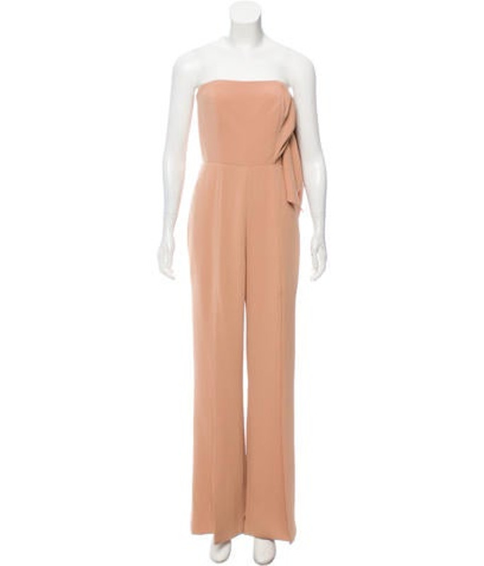 Misha Collection Linsey Wide-Leg Jumpsuit Tan Misha Collection Linsey Wide-Leg Jumpsuit | The RealReal