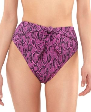 Jessica Simpson Snakecharmer High-Waist Bikini Bottoms Women's Swimsuit | Macys (US)