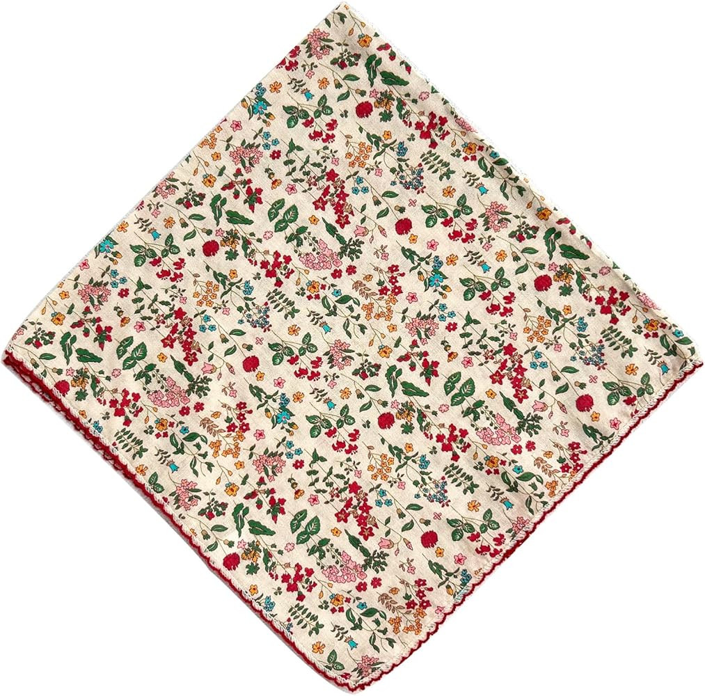 21x21 inches 100% Cotton Bandana for Women - Soft Square Scarf, Multi-Purpose Head Covering, Hair... | Amazon (US)