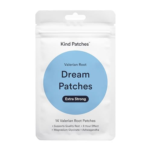 Kind Patches Valerian Root Dream Patches Extra Strong - Sleep Patches for Adults - Sleep Aid with Ashwagandha and Magnesium Glycinate -14 Count | Amazon (US)