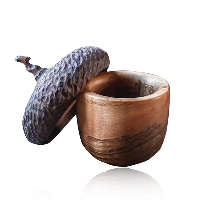 Acorn Resin Box Decor,Acorn Decor Vintage Trinket Box Small Storage Jar With Lid, Candy Snack Nut... | Amazon (US)