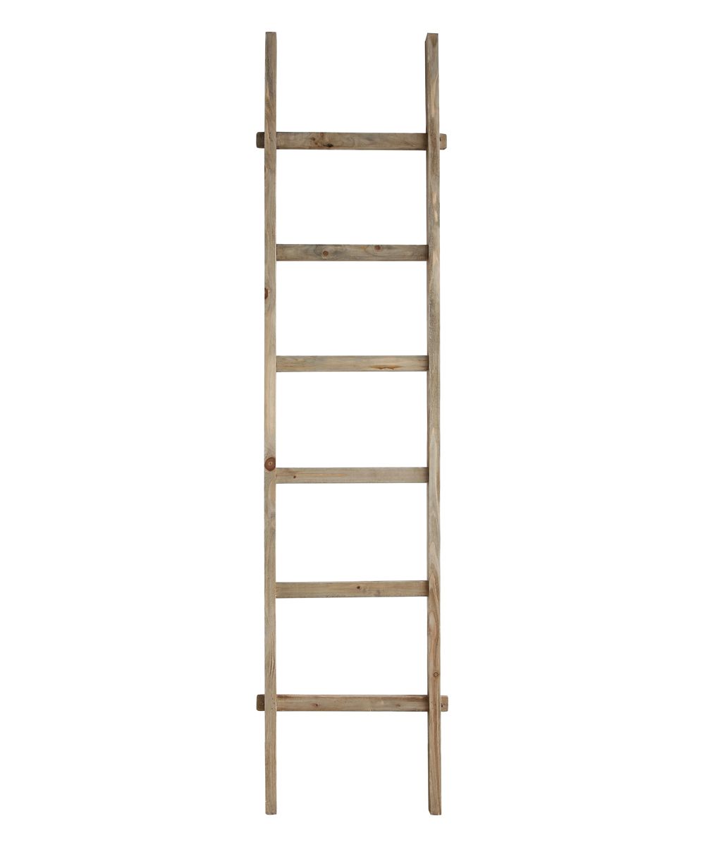 Hello Honey Bookcases & Bookshelves Natural - Leaning Wood Ladder Decor | Zulily