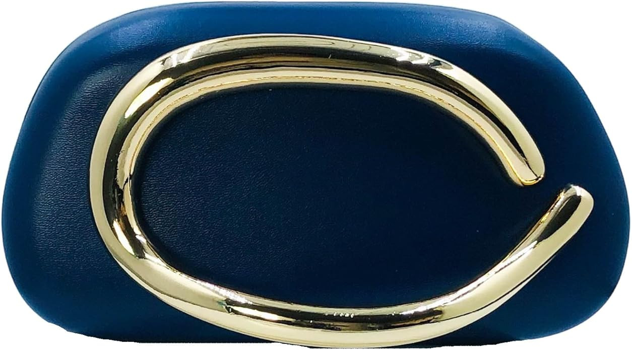 Boutique De FGG PU Leather Metal Clutches Women Formal Clutch Evening Bag Party Chain Shoulder Ha... | Amazon (US)