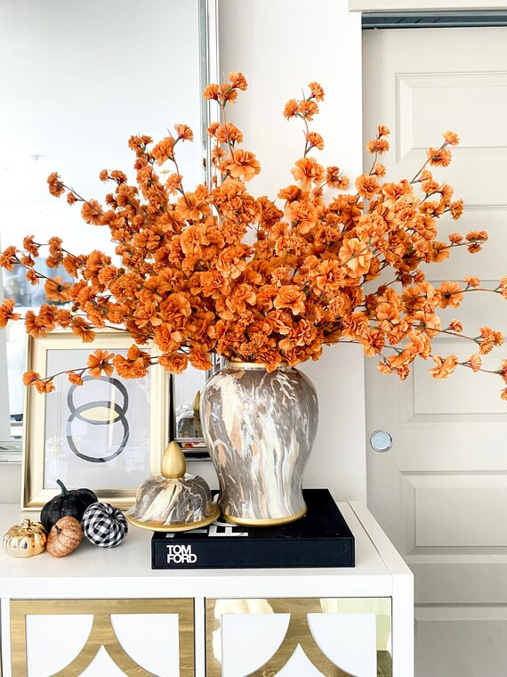 Silk Cherry Blossom Stem, 39 " Pink Cherry Blossom, Off White Cherry Blossom, Spring Flower, Wedd... | Etsy (US)