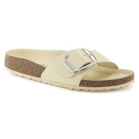 Madrid Big Buckle Natural Leather Patent High Shine Butter | BIRKENSTOCK | Birkenstock USA