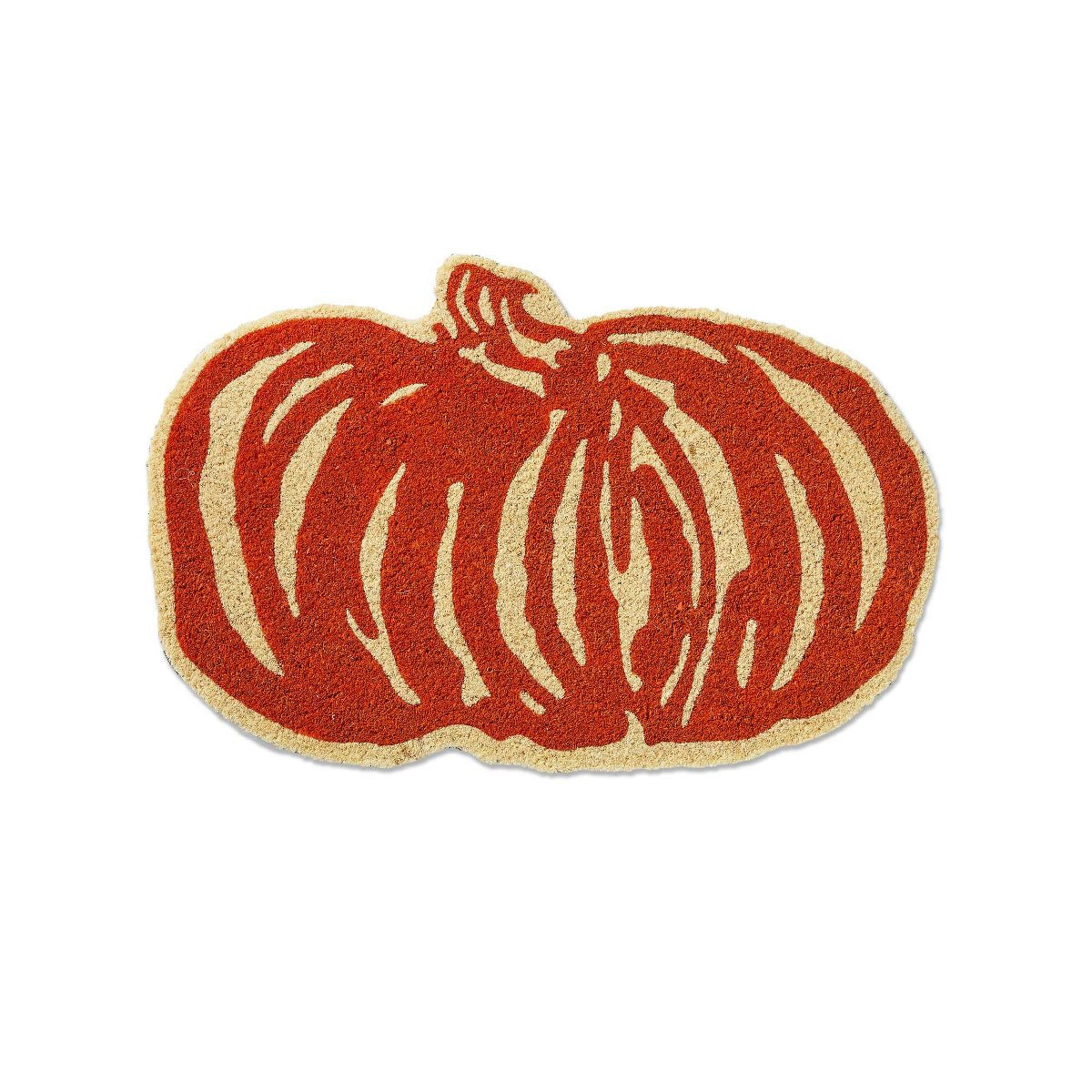 tag Pumpkin Shaped Pvc Coir Mat | Target