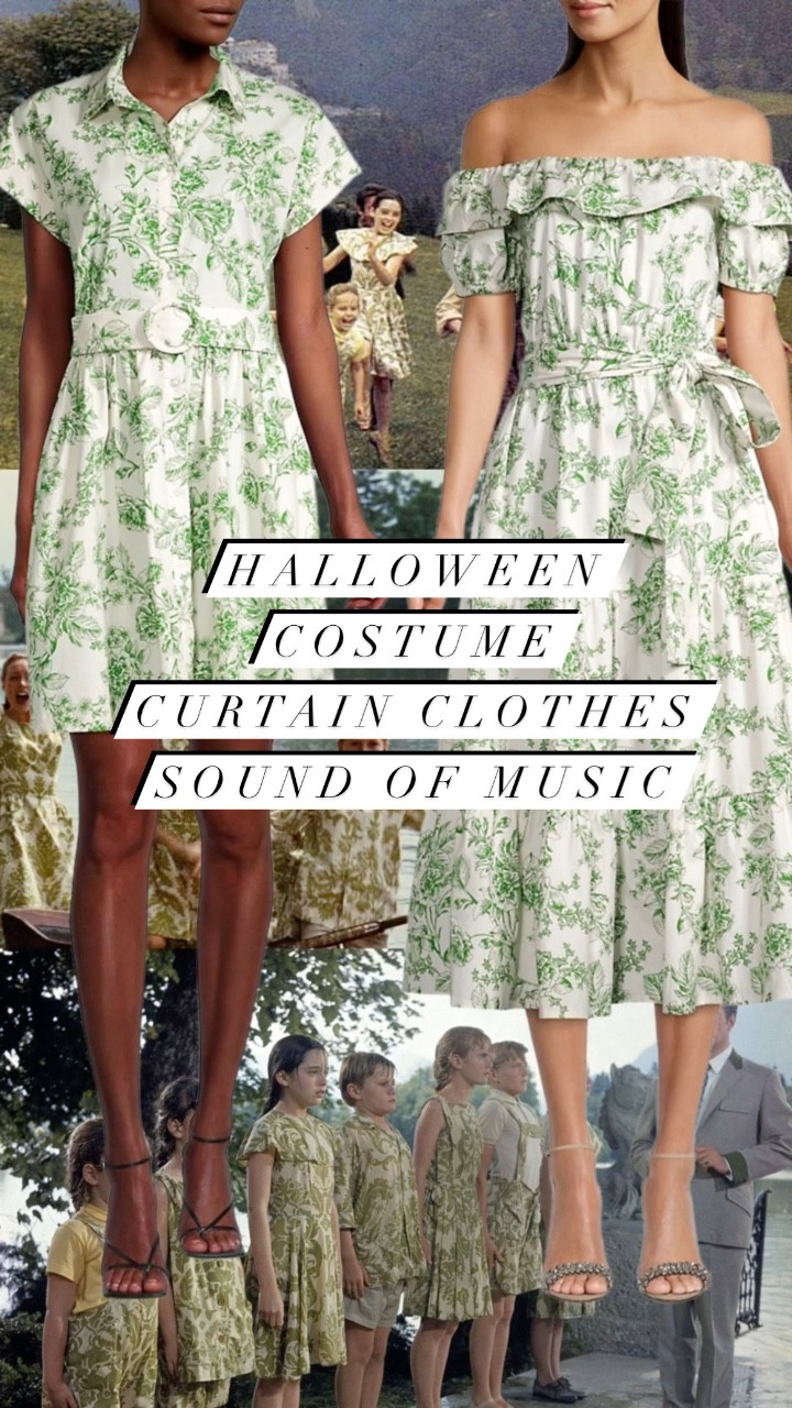 Sound of music costume // curtain clothes costume // green dress // green floral // Halloween costume // Halloween costumes // family costume // family costumes // couple costume // couples costumes 

#LTKunder100 #LTKunder50 #LTKHalloween