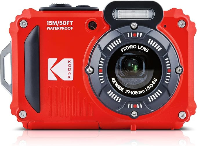KODAK PIXPRO WPZ2 Rugged Waterproof Digital Camera 16MP 4X Optical Zoom 2.7" LCD Full HD Video, R... | Amazon (US)