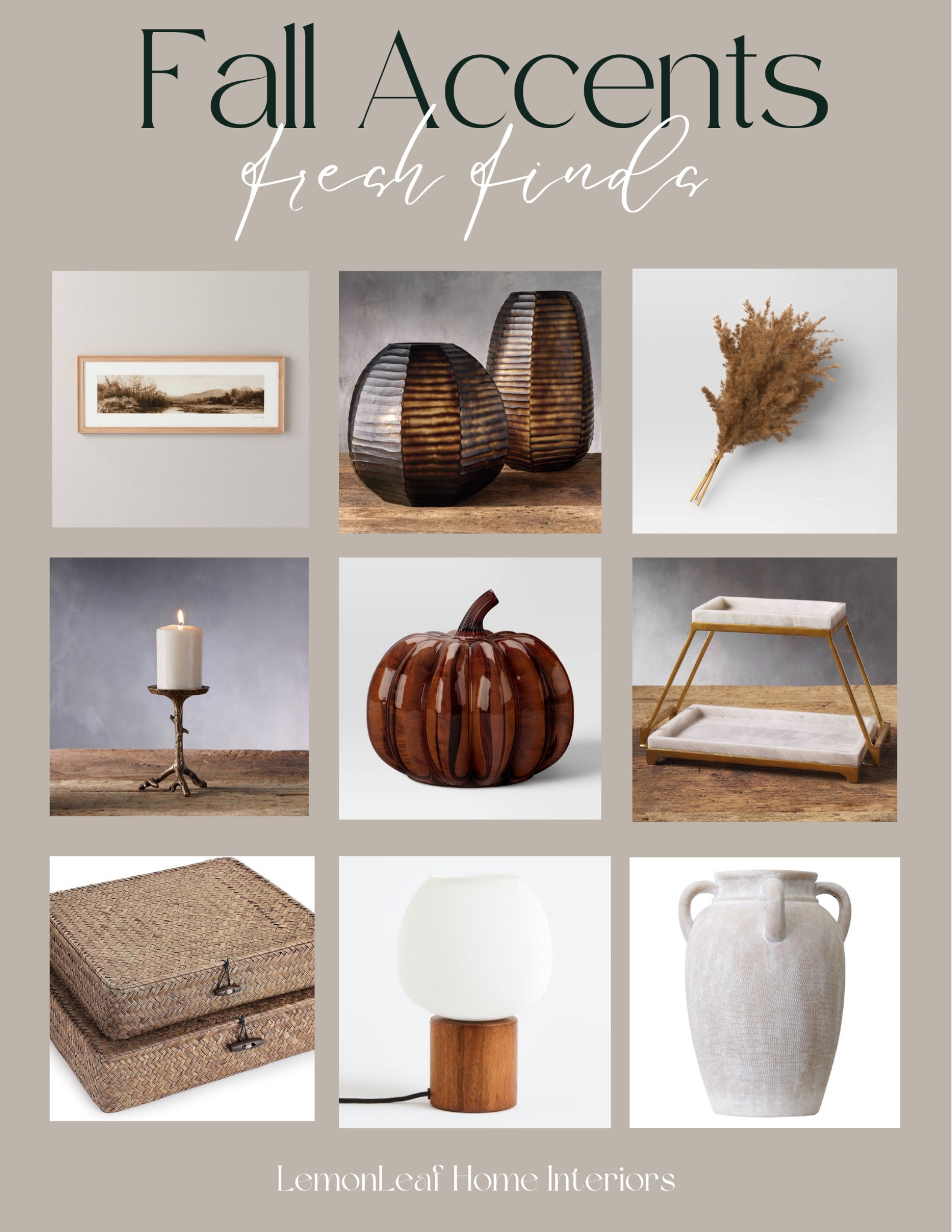 Warm browns for fall decor or any time! I love to add deep tones to a space to give it depth. 
Arhaus
Target
Amazon finds


#LTKsalealert #LTKhome #LTKstyletip