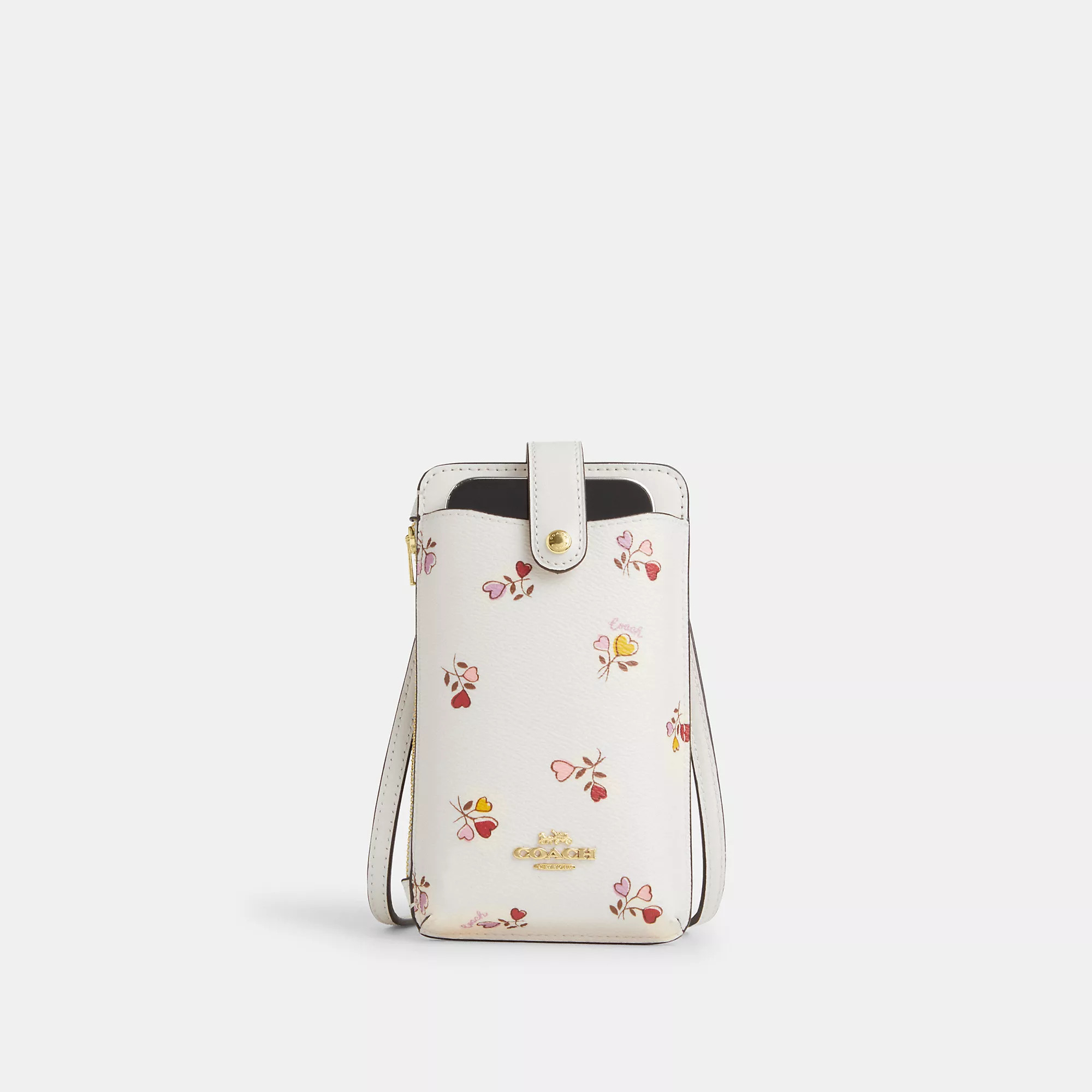 Phone Crossbody Bag With Heart Print | Coach Outlet CA